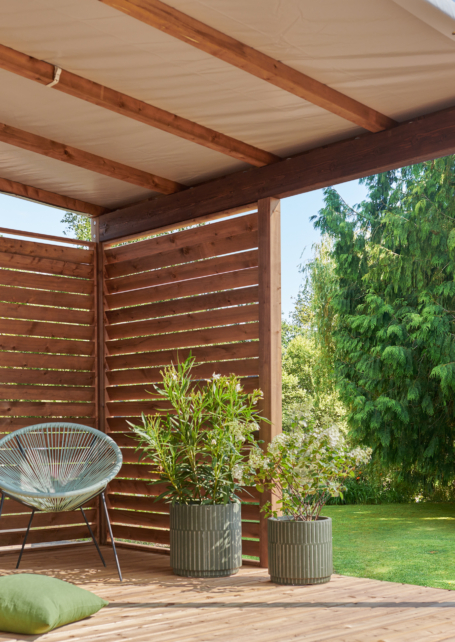 Terrasse mobil-home Louisiane