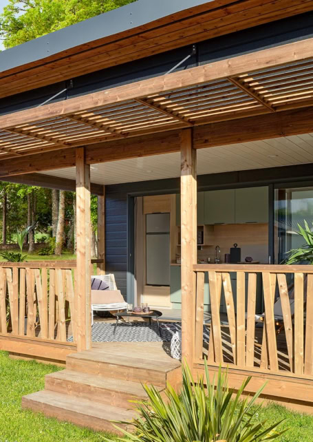 Terrasse Chalets Fabre